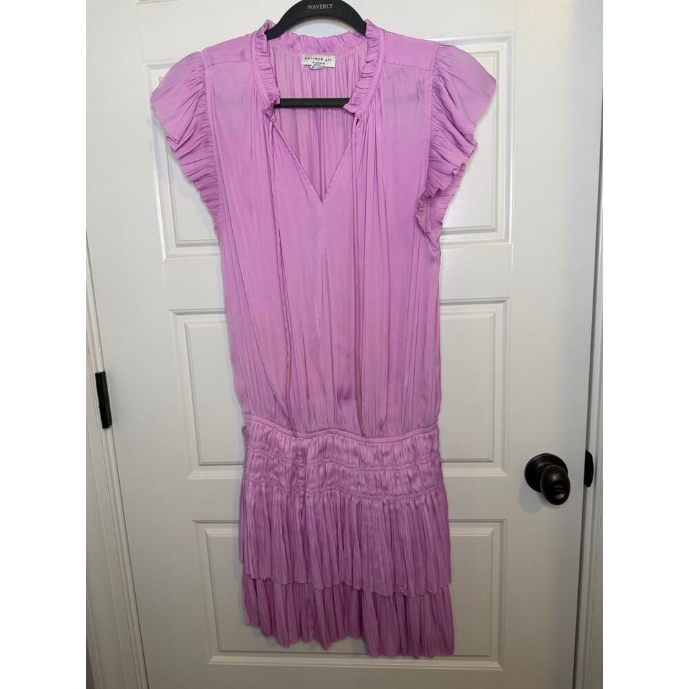 Anthropologie Current Air Zoey Pleated Classic Style mini dress Pink Size small